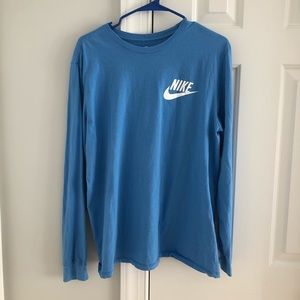 blue nike oversize longsleeve
